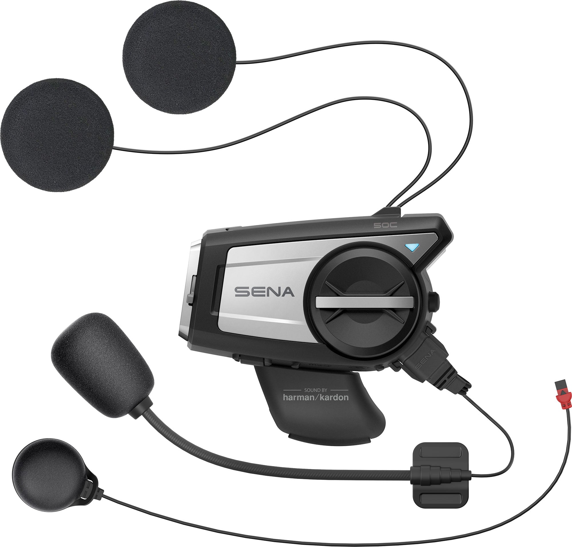 Intercomunicador Sena - 50C Evo Sistema de Cámara y Comunicación Bluetooth para Motocicletas