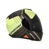Casco Spartan Gecko Epic Gris Amarillo