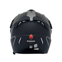 Casco Spartan Mx803 Wolf Ds Solid A1 Negro Mate