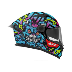 Casco MT Braker Sv Crazy Teddy Brillo