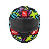 Casco MT Braker Sv Crazy Teddy Brillo