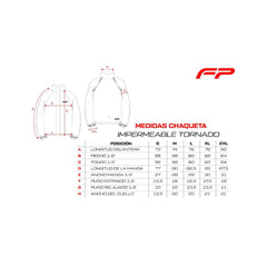 Impermeable Fireparts Tornado Negro Gris