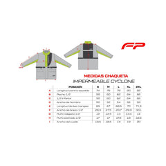 Impermeable Fireparts Cyclone Negro