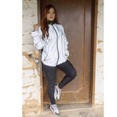 Chaqueta Big Biker 360° reflectiva gris doble faz