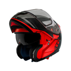 Casco MT Atom Sv Adventure A5 Rojo Mate