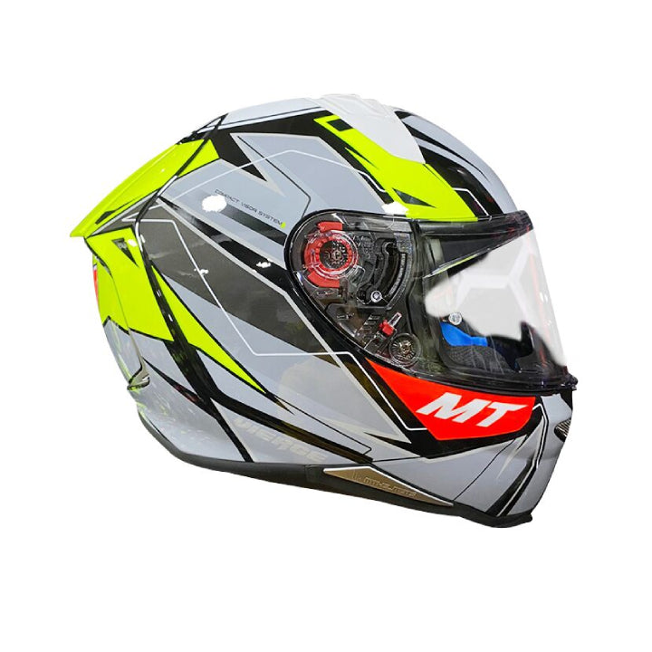 Casco MT Revenge 2 S Xavi Vierge A3 Amarillo Fluor Perla Brillo Ece R22.06