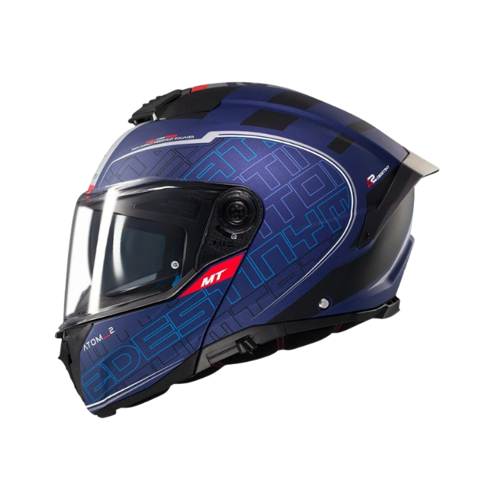 Casco MT Atom 2 SV Destiny C7 Azul Mate