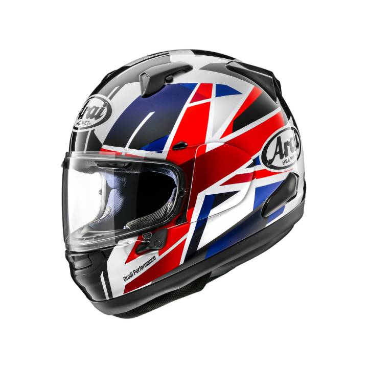 Casco Arai Signet X Flag UK