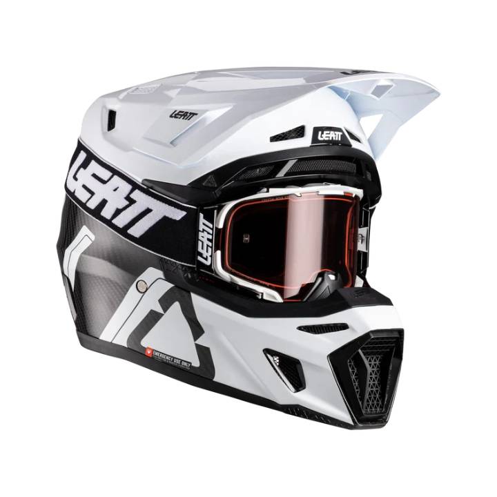 Casco Leatt  Kit Moto 9.5 Carbon y 6.5 Cryztal goggle V26