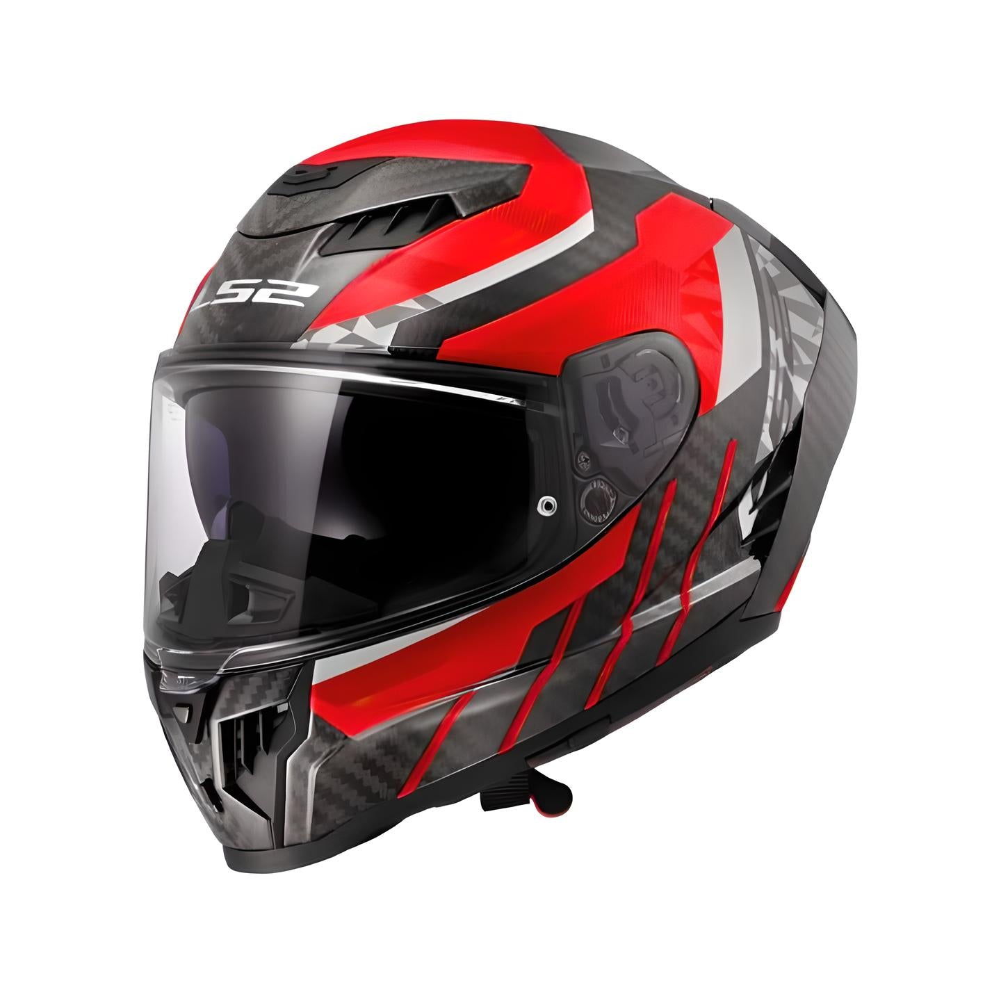 Casco LS2 FF807 DRAGON Solid Carbon 6k Trax