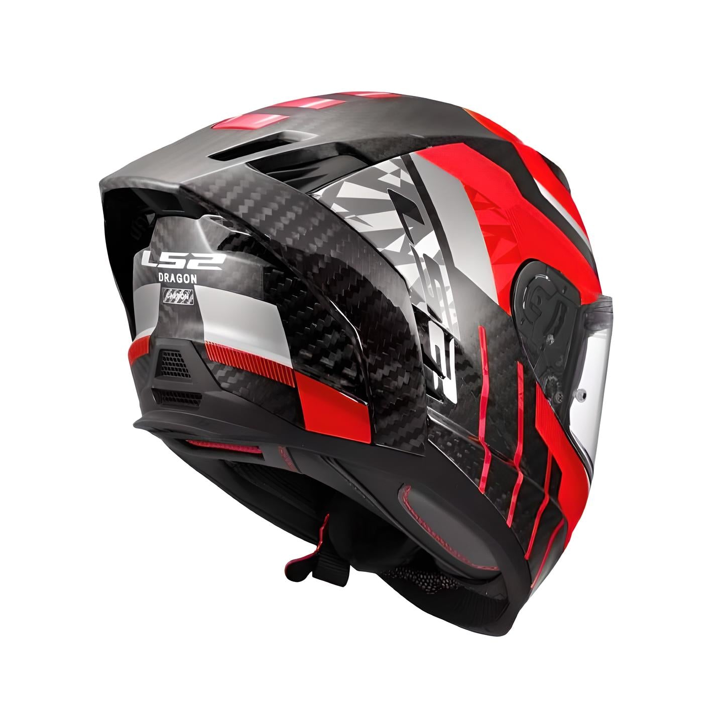 Casco LS2 FF807 DRAGON Solid Carbon 6k Trax
