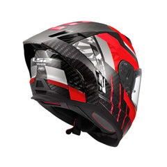 Casco LS2 FF807 DRAGON Solid Carbon 6k Trax