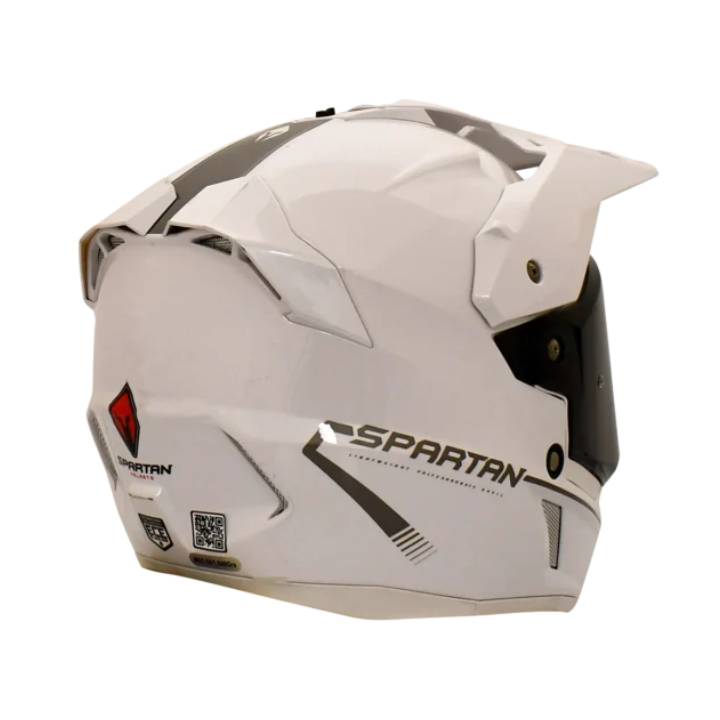 Casco Spartan Wolf DS Blanco Brillante