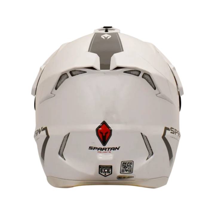 Casco Spartan Wolf DS Blanco Brillante