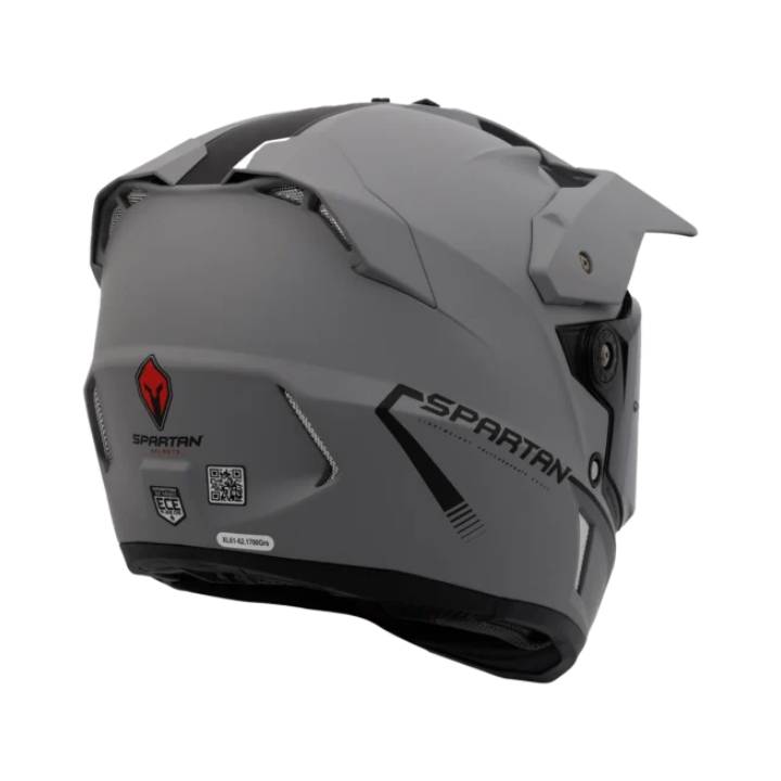Casco Spartan Wolf DS Gris Mate