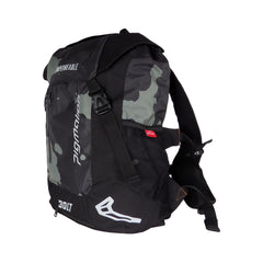 Morral Pigmalion Portacasco Impermeable Para Moto Camo Verde