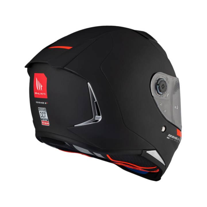 Casco MT Revenge 2 S Solid Negro Mate