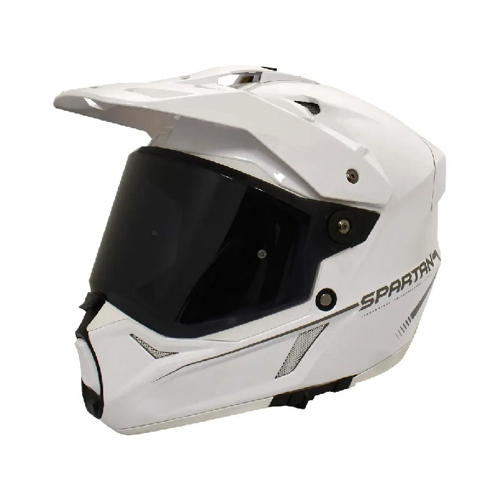 Casco Spartan MX803 Wolf DS Blanco Brillante