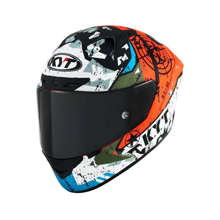 Casco KYT NZ Race Blazing